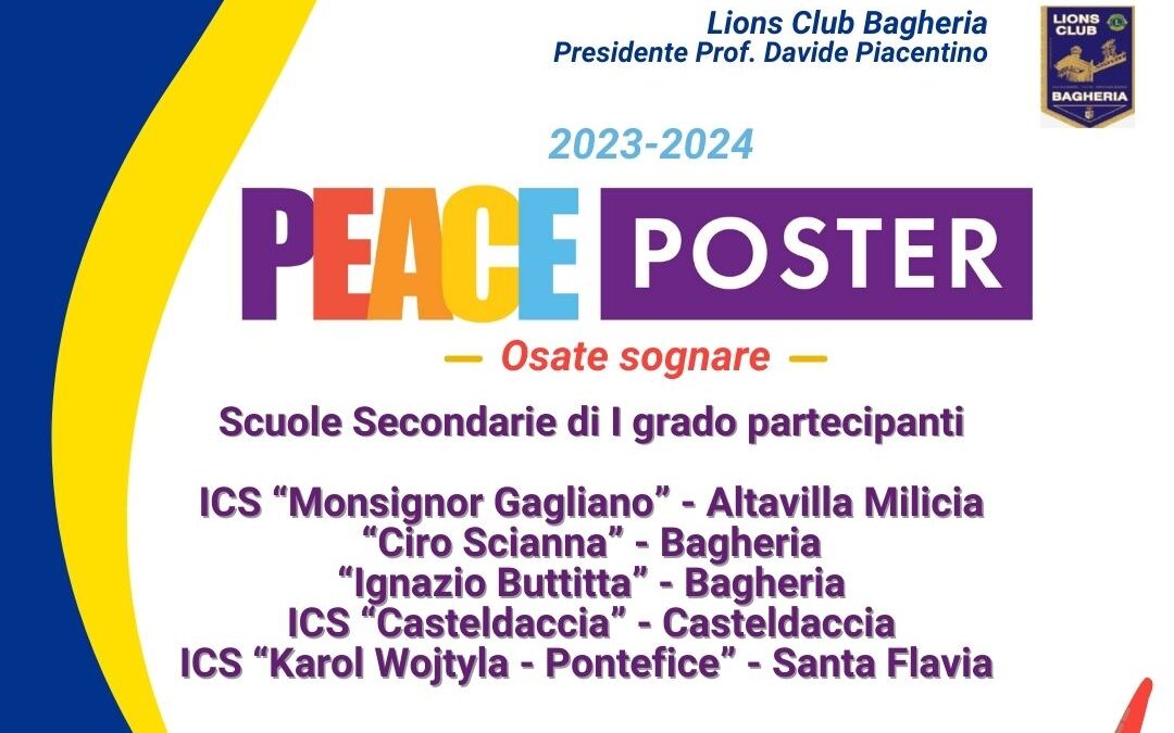 Selezionati gli elaborati del service “Poster per la Pace”